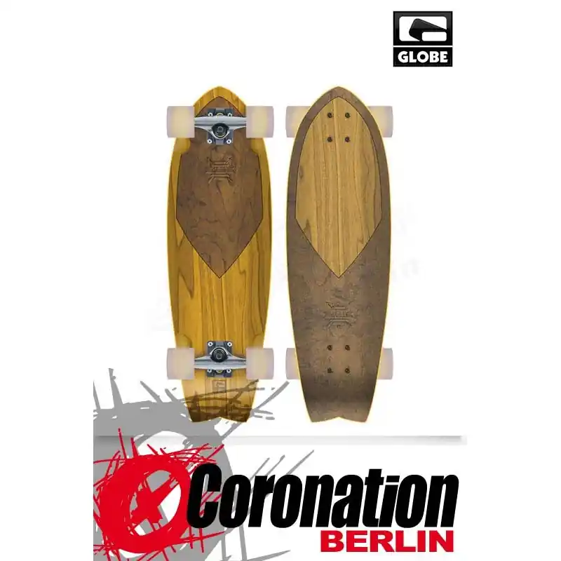 Highlight Globe Wedge Swallow Clear Wheat Longboard komplett