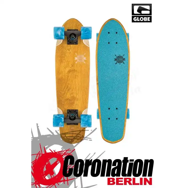 Schneller Versand Globe Blazer Mini Longboard Cruiser Natural Blue