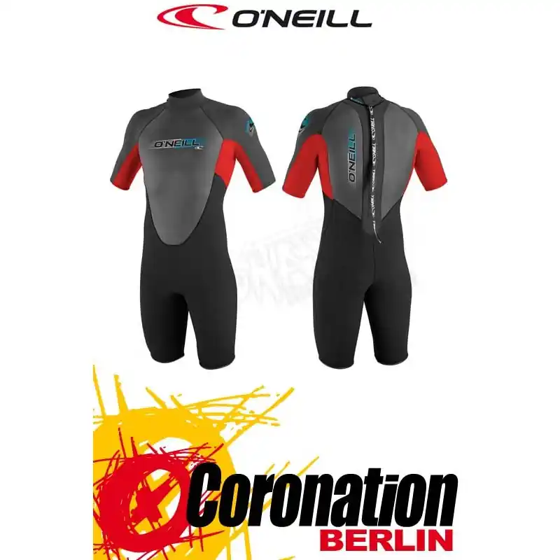 Markenprodukt O'Neill Reactor Spring 2mm Shorty Neoprenanzug Black/Red/Black