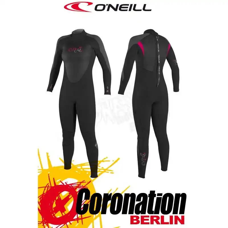 Expressversand O'Neill EPIC 5/4 Frauen Neoprenanzug Black/Graph/Watermelon