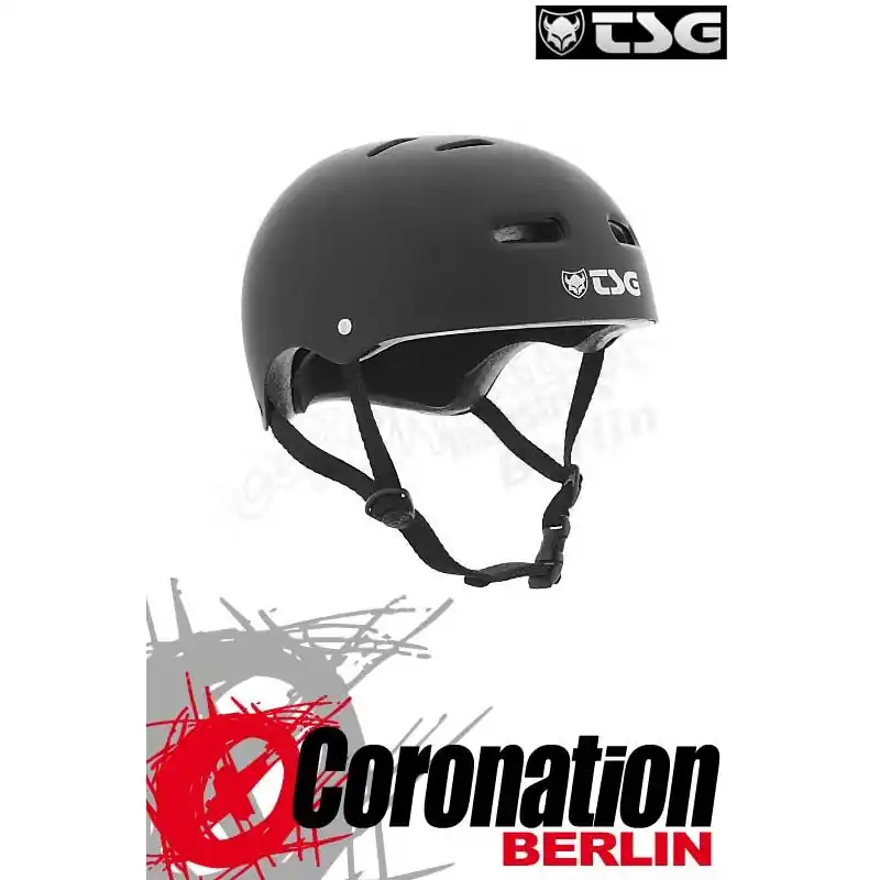 TSG Helm Skate/BMX Solid Colors Flat Black Billig