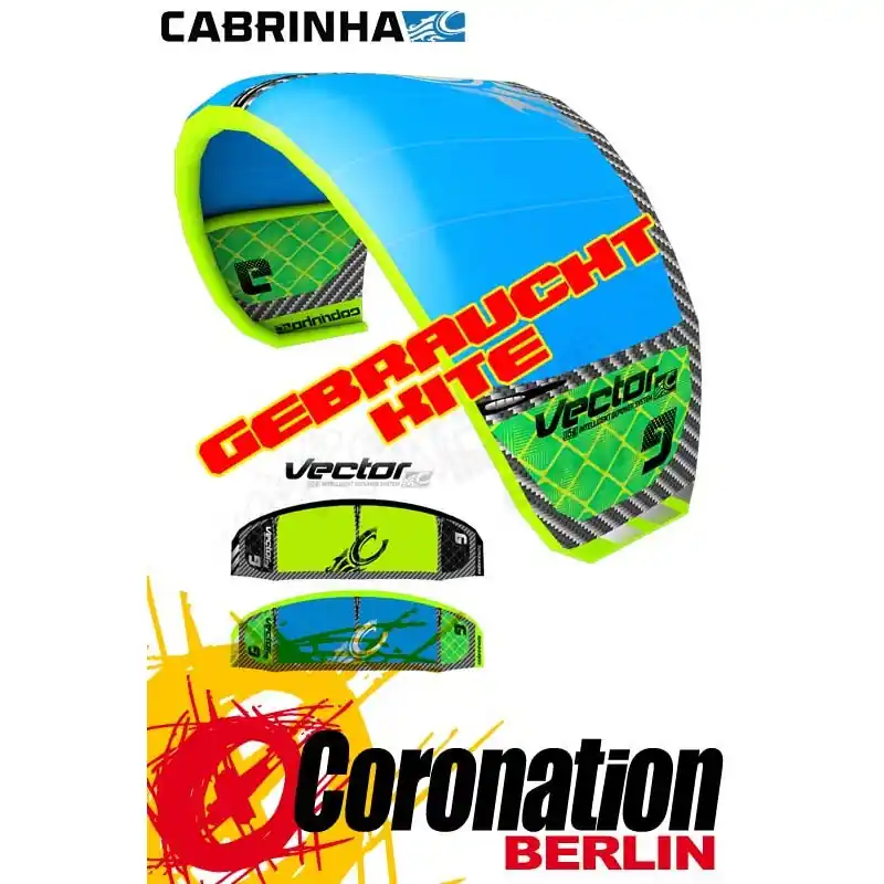 Zertifiziert Cabrinha Vector 2013 gebraucht Kite 11qm
