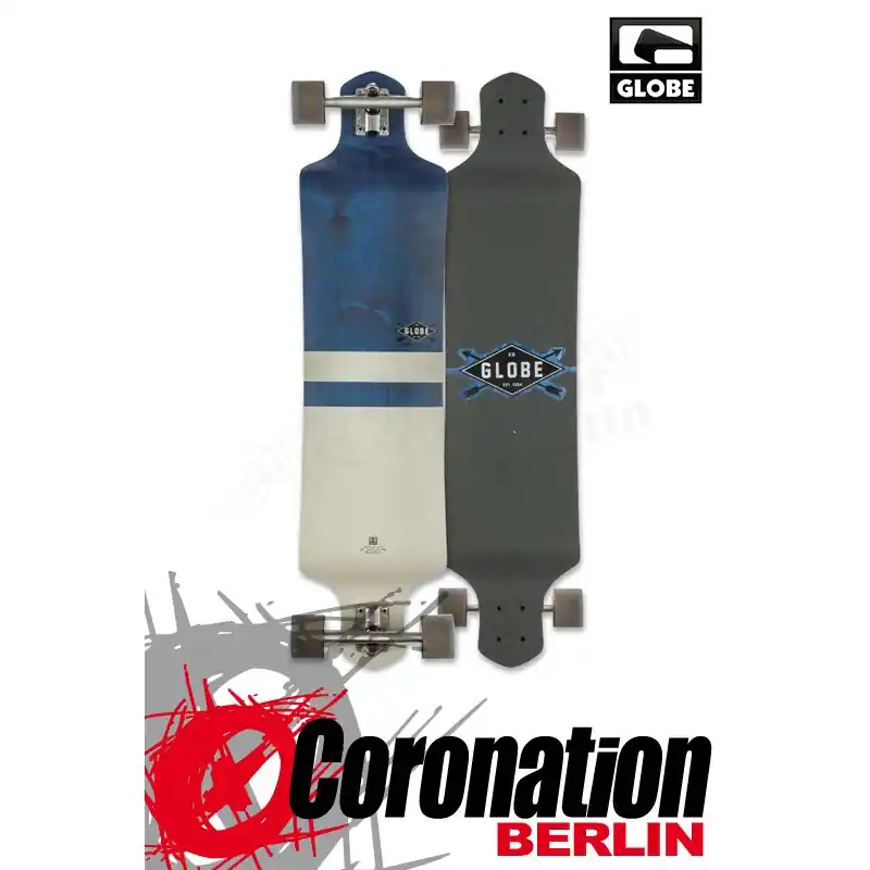 Globe Geminon Drop Down Longboard komplett - diamond white Schneller Versand
