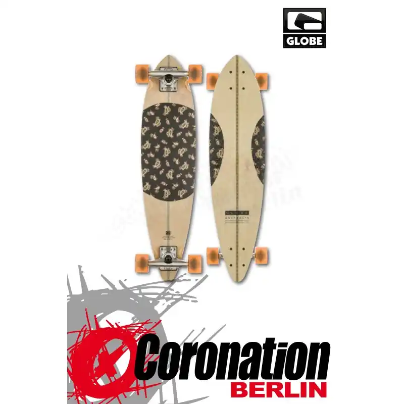 Globe Paisley Fibercarve Mini Longboard Cruiser Preiswert