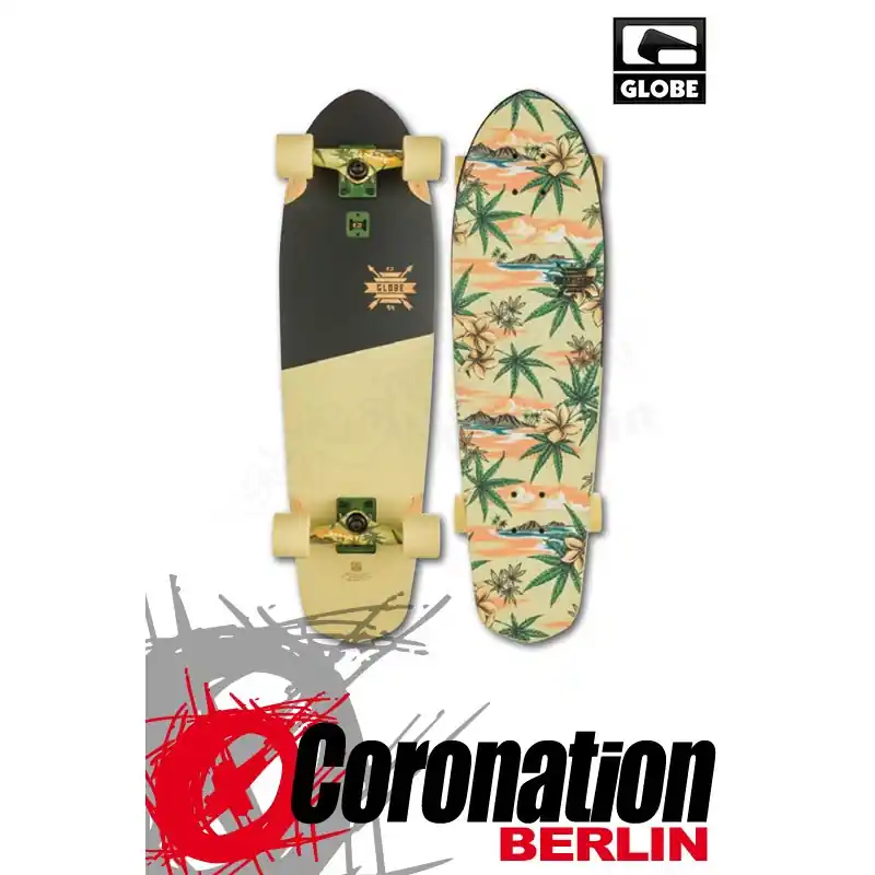 Globe Big Blazer Mini Longboard Cruiser Off White/Pakalolo Super-Preis