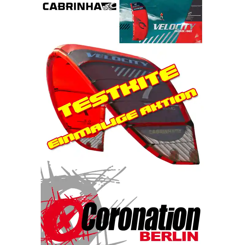 Cabrinha Velocity 2015 TEST Kite 18m² Rabatt