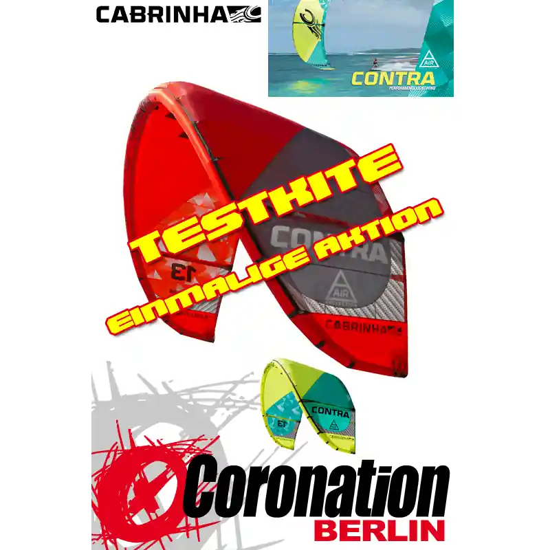 Cabrinha Contra 17m² 2015 Leichtwind TEST Kite Sale