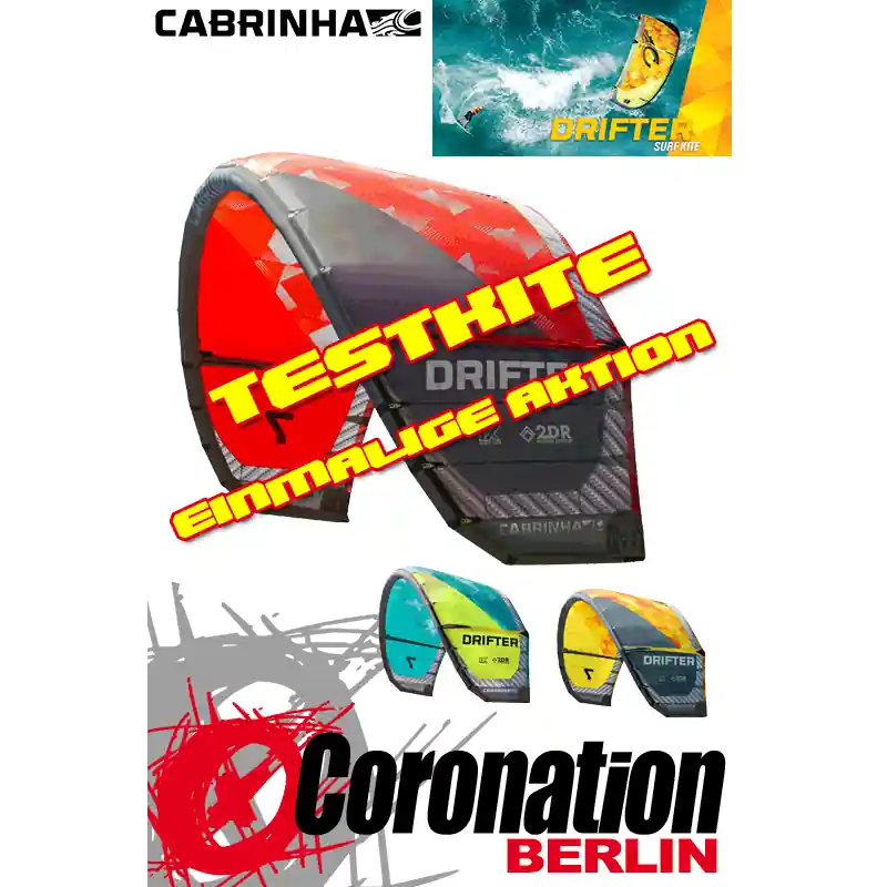 Finale Aktion Cabrinha Drifter 2015 TEST Kite 13m²