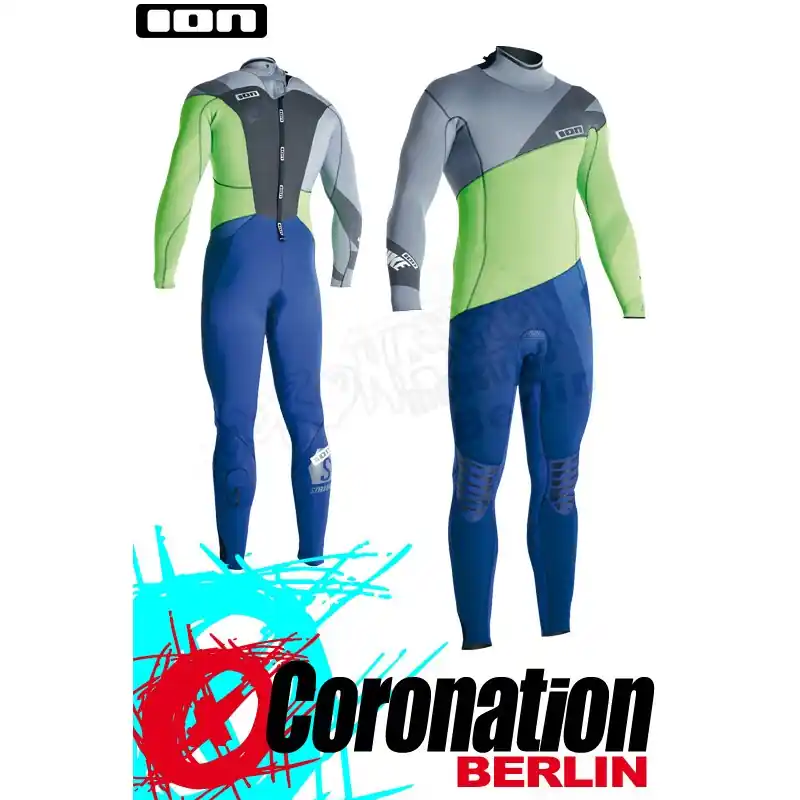 ION Strike Semidry 4/5 DL Neoprenanzug 2015 grey/lime Saisonangebot