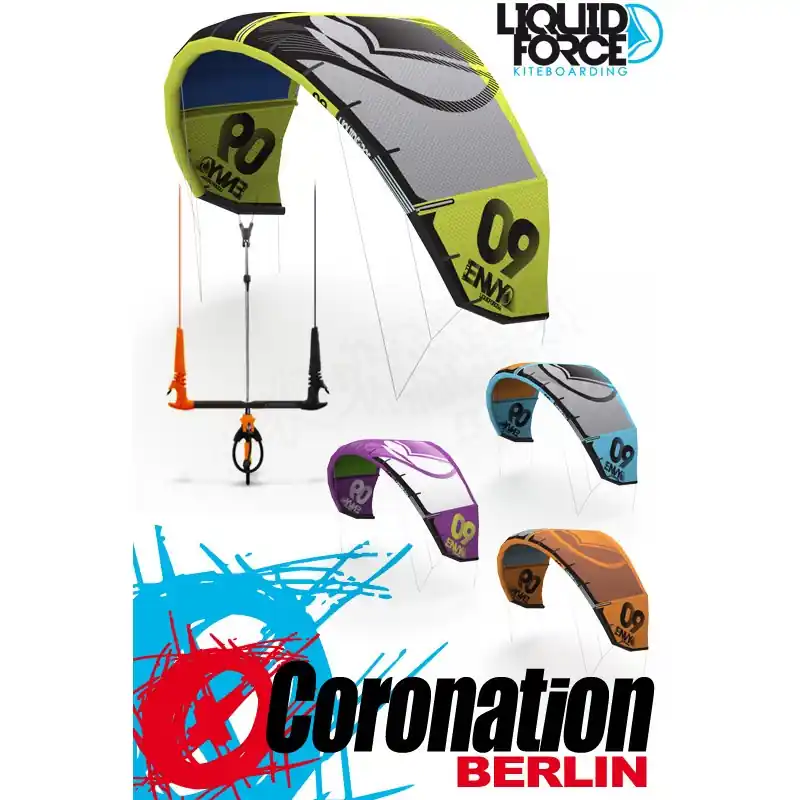 Liquid Force Envy 2014 - Kite 13,5 m² Komplett mit Bar Billig