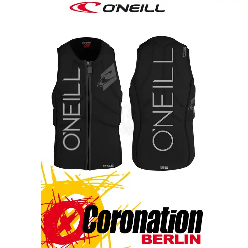 O'Neill Prallschutzweste Slasher Wake/Kite Vest Black Echt