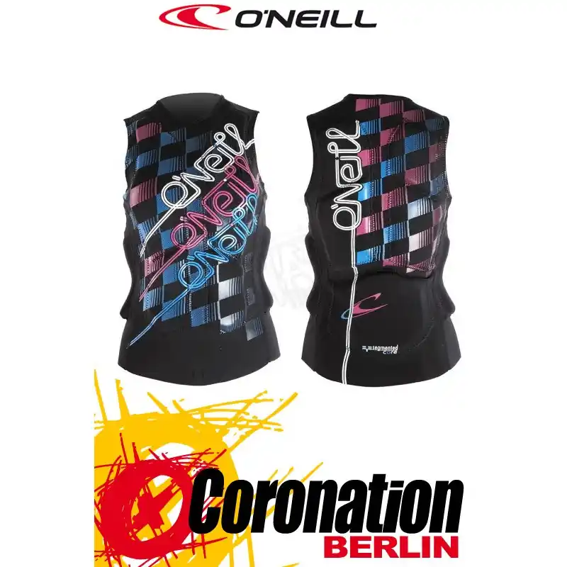 O'Neill Frauen Prallschutzweste Special Gooru BLK/Rubyblue Sonderangebot
