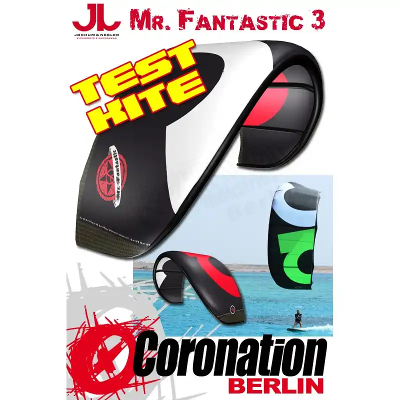JN Mr Fantastic 3 TEST Kite - 12m² Rot Neue Ware