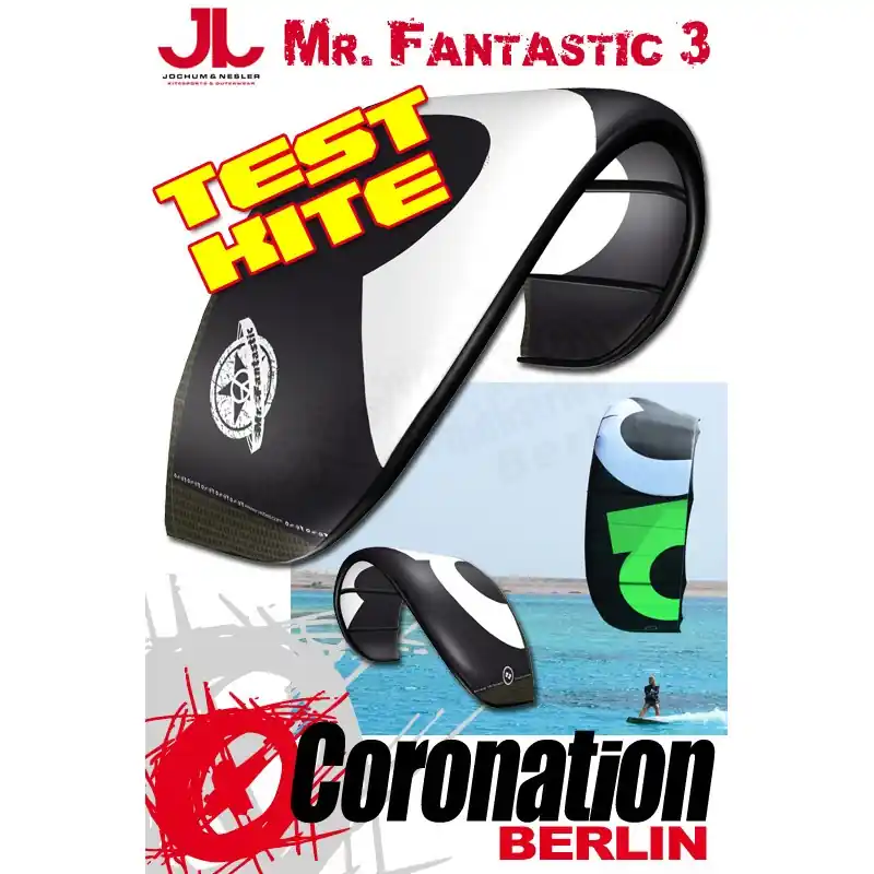 JN Mr Fantastic 3 TEST Kite - 14m² Weiß Schnäppchen