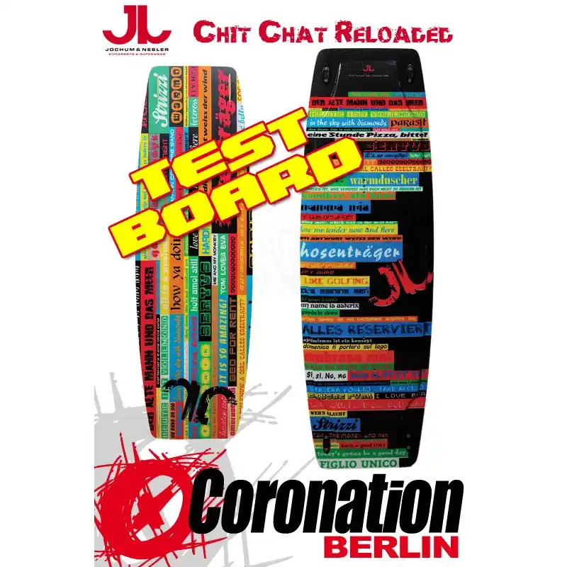 Markenprodukt JN Chit Chat Reloaded TEST Kiteboard - 142cm Komplett
