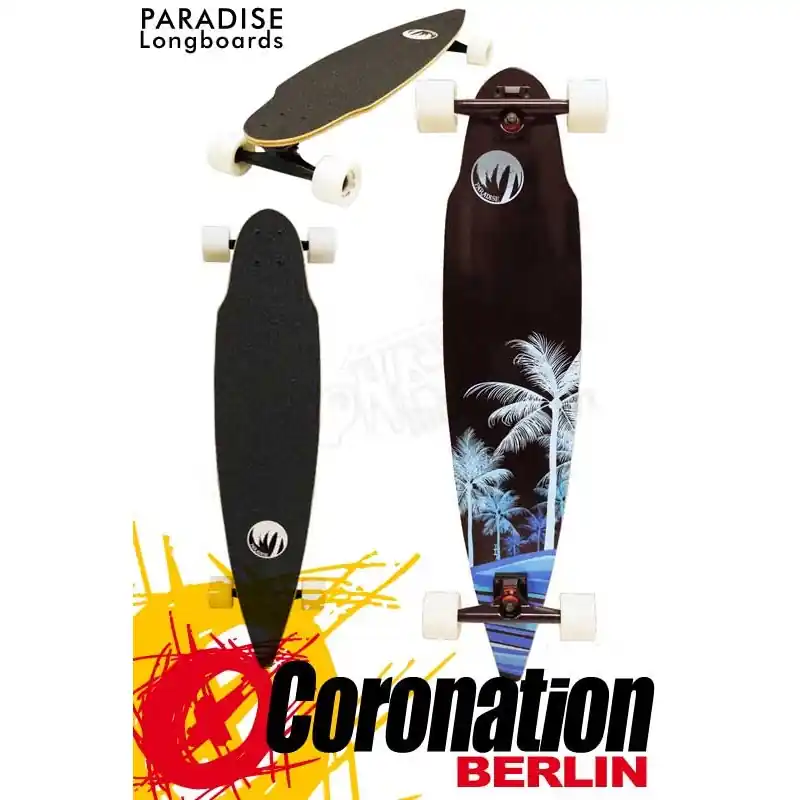 Paradise Longboard Wave Palms Pintail Cruiser Rabatt