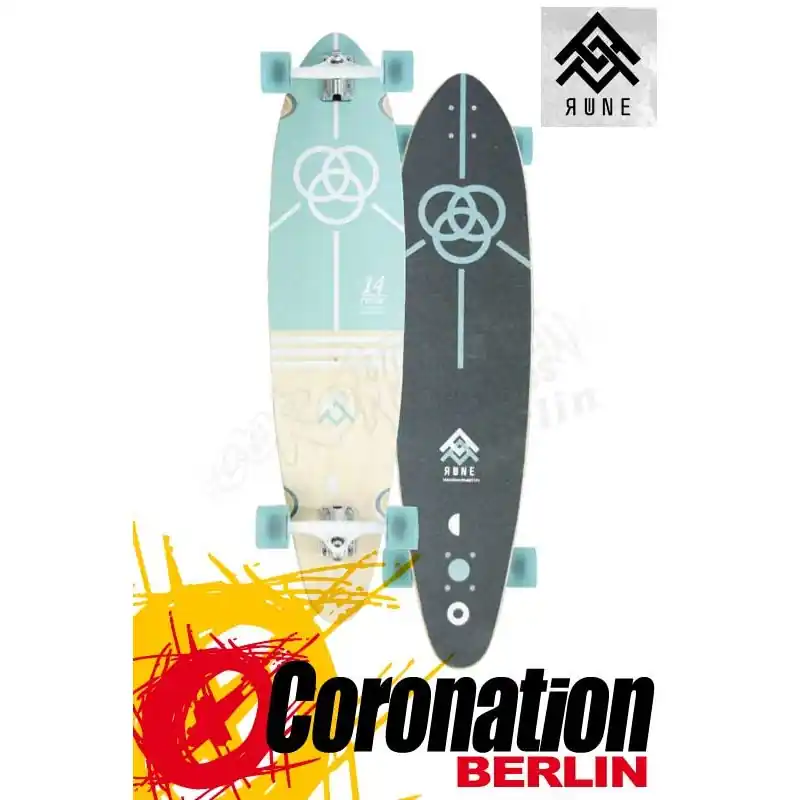 Geprüft Rune Heimdall Pintail Longboard Cruiser