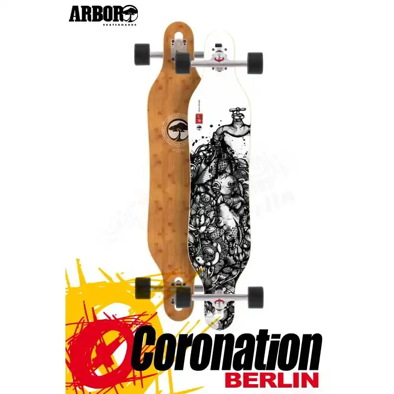 Highlight Arbor Axis Bamboo Drop Thru Longboard