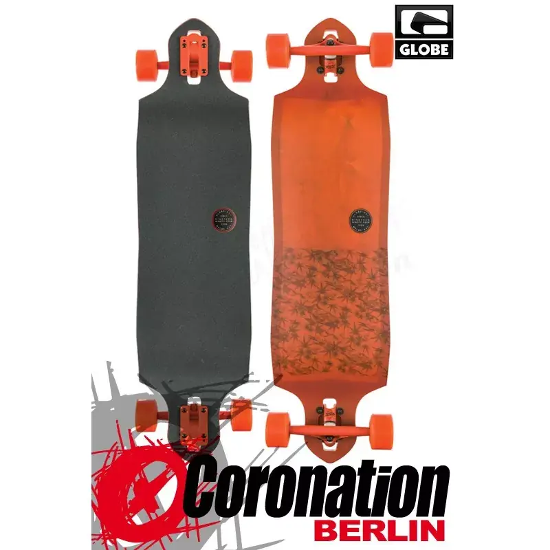 Neu Im Sortiment Globe Sledgehog Fibercarve Longboard Tart Orange