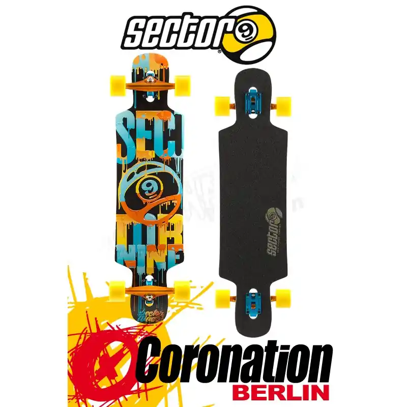Sector 9 Sprocket 15 Longboard Komplett Orange Billig