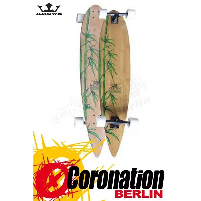 Highlight Krown Longboard Komplett Exotic Pintail Bamboo Cruiser 46"