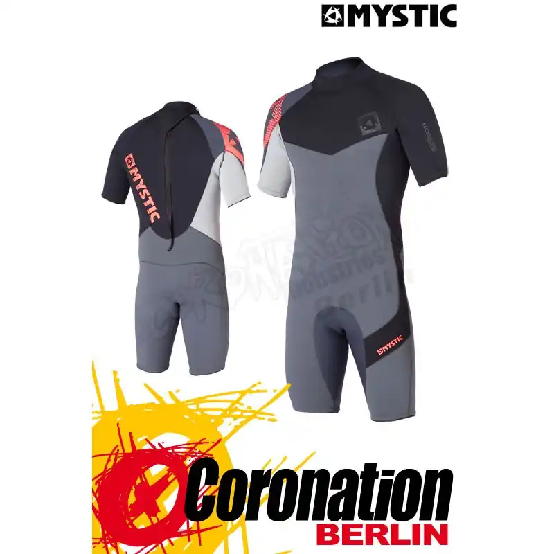 Mystic Crossfire 3/2 D/L Shorty Grey Neoprenanzug Neue Kollektion
