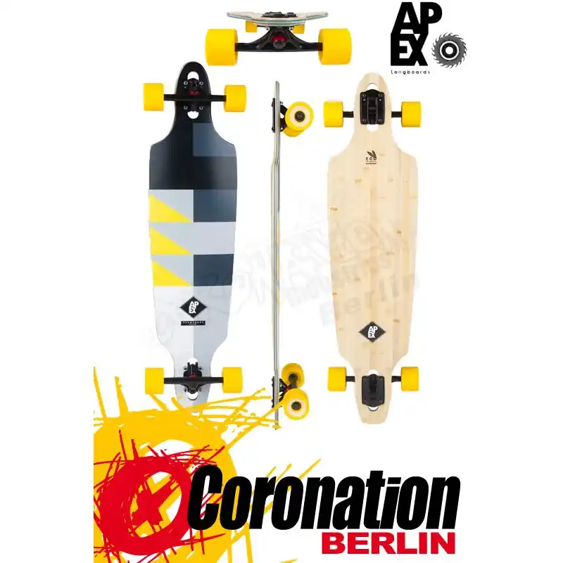 Apex Promenade MK2 Komplettboard grau/gelb Preisreduziert