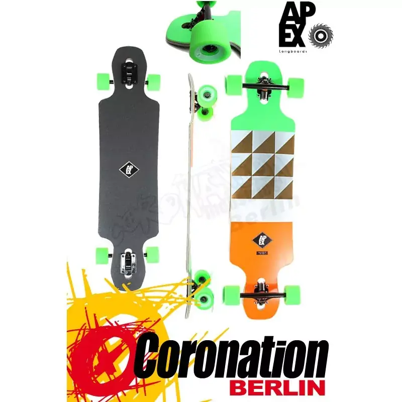 Apex Longboard Alley Maple Neon Komplettboard Direktkauf