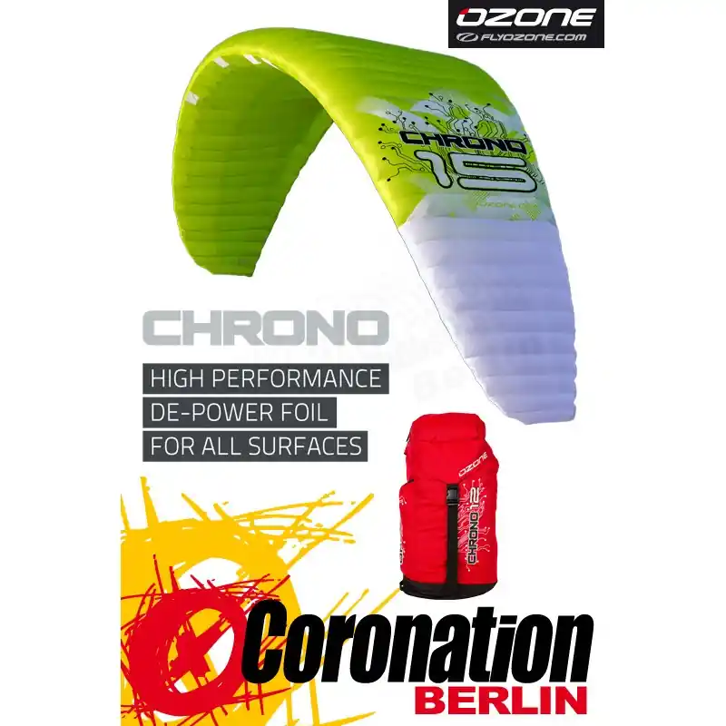 Ozone Chrono Leichtwind Depowerkite mit Race Bar Neue Ware