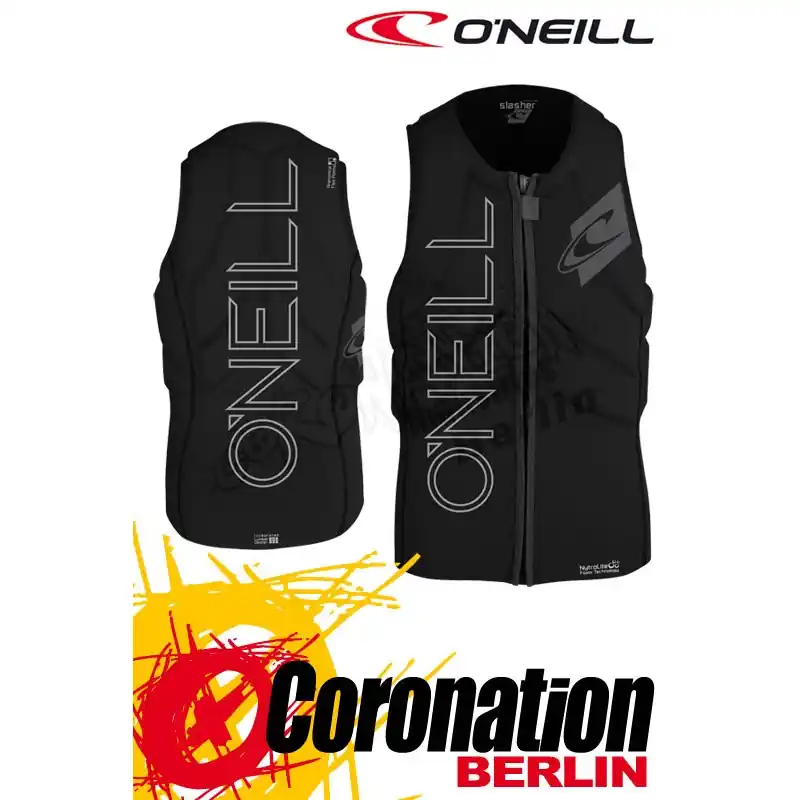 Markenware O'Neill Prallschutzweste Slasher Wake/Kite Vest Black