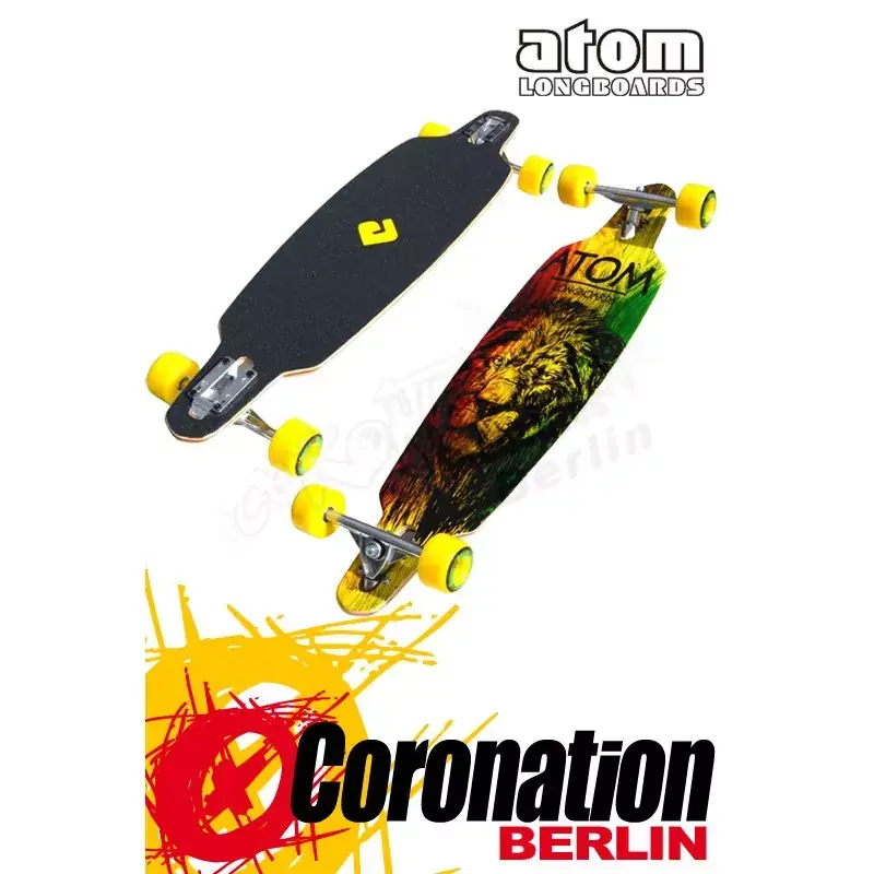 Atom Drop Through 36" Longboard Rasta Komplett Longboard Abverkauf