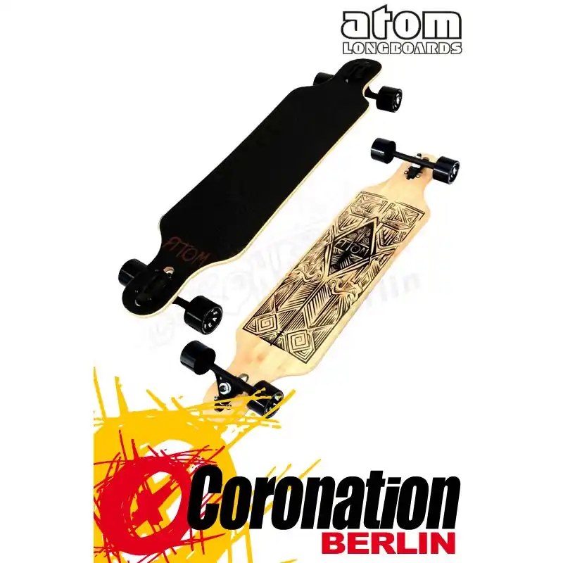 Atom 40" Tiki Bamboo Drop Through Komplett longboard Online Kaufen