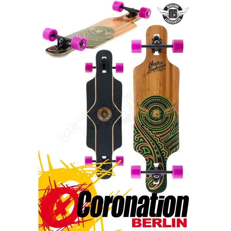Mindless Raven II Nat/Grün komplett Longboard Garantierte Lieferung