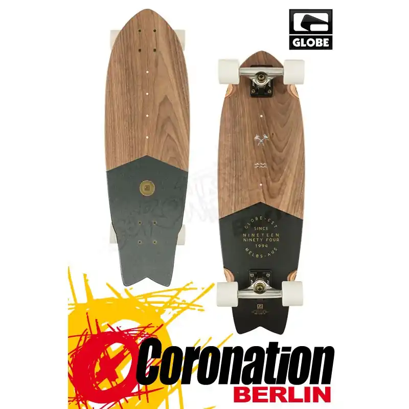 Kracherpreis Globe The Acland 30 Walnut Komplett Longboard