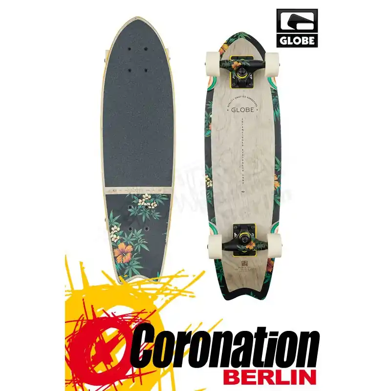 Globe Sagano 26 Grey/Hibikus Komplett Longboard Neue Kollektion