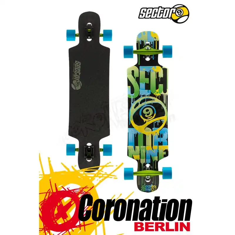 Super-Preis Sector 9 Sprocket 15 Longboard Komplett Grün