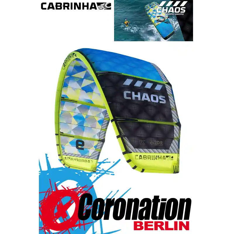 Cabrinha Chaos 2015 Freestyle Wakestyle Kite 8m² Highlight