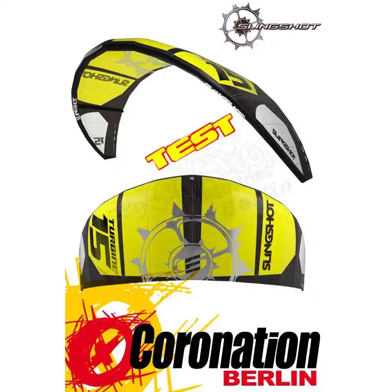 Slingshot Turbine 15m² 2015 Test Leichtwind Kite mit Bar Zertifiziert