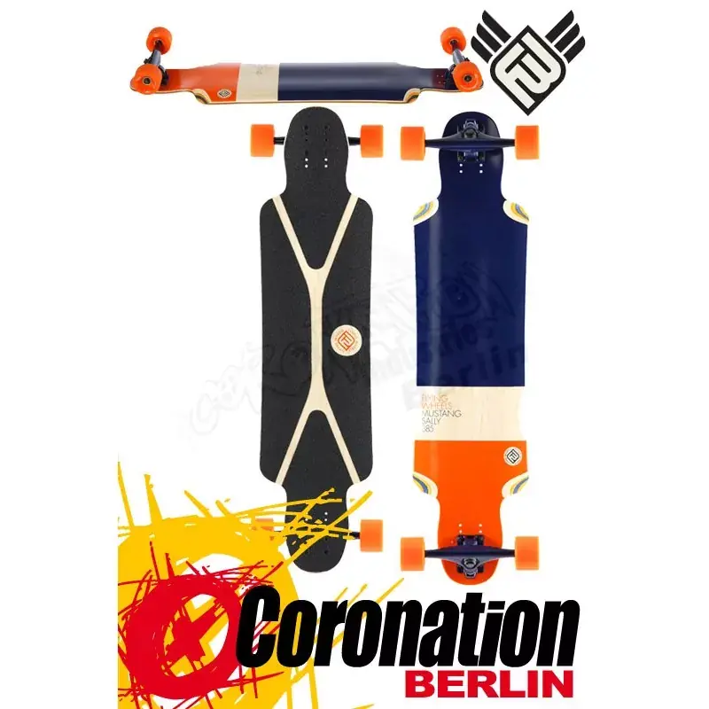 Flying Wheels Mustang Sally 38,5 Navy Komplett Longboard Finale Aktion