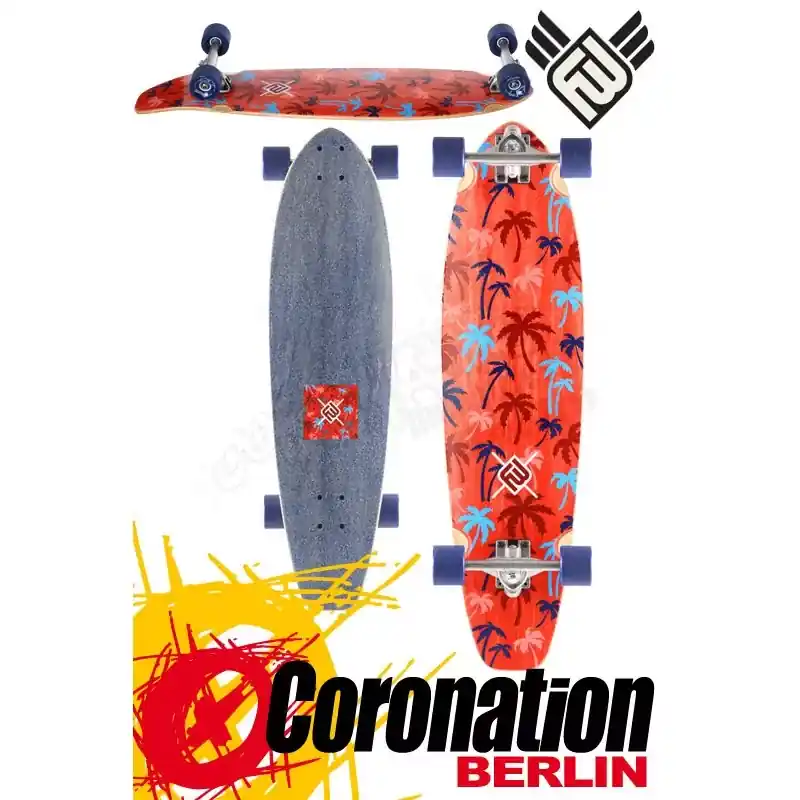 Jetzt Bestellen Flying Wheels Palm 35 Red Komplett Longboard