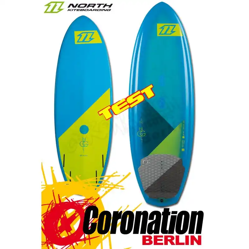 North Nugget 5´2" 2015 Test Wave-Kiteboard mit Frontpads Heißes Angebot