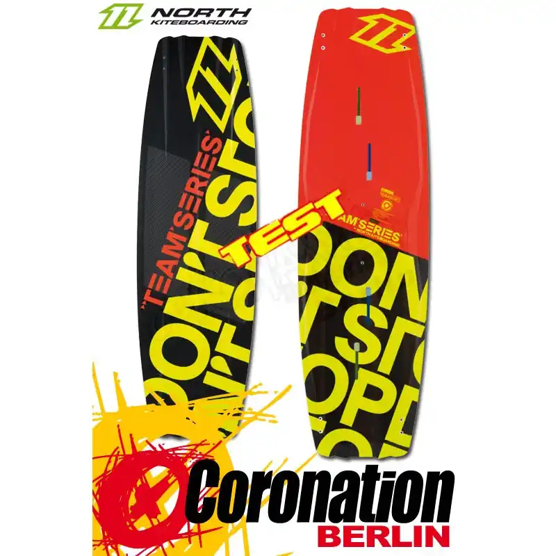 Kracherpreis North Team Series 2015 138cm Test Kiteboard mit NTT Bindungen