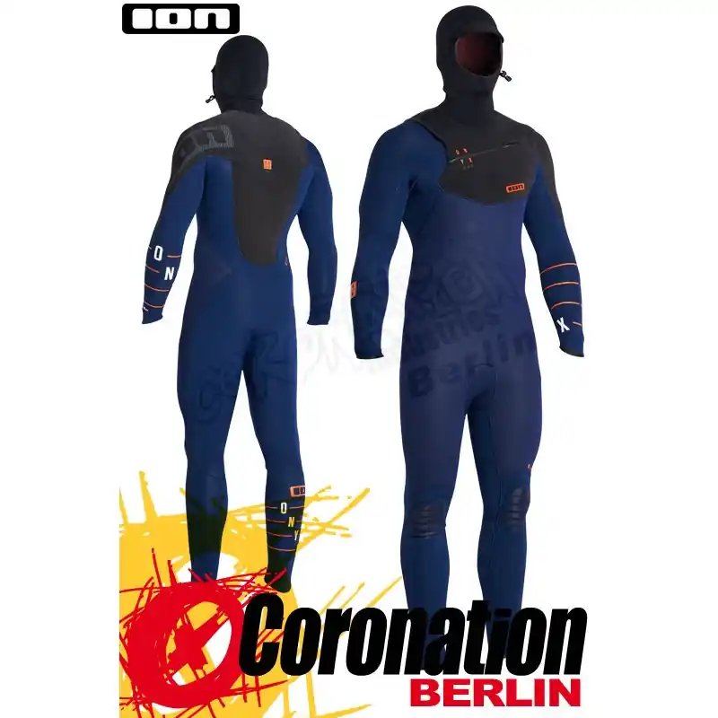 Super-Preis ION Onyx Amp Semidry Hood 6/5 DL Neoprenanzug 2016 black/melange/blue