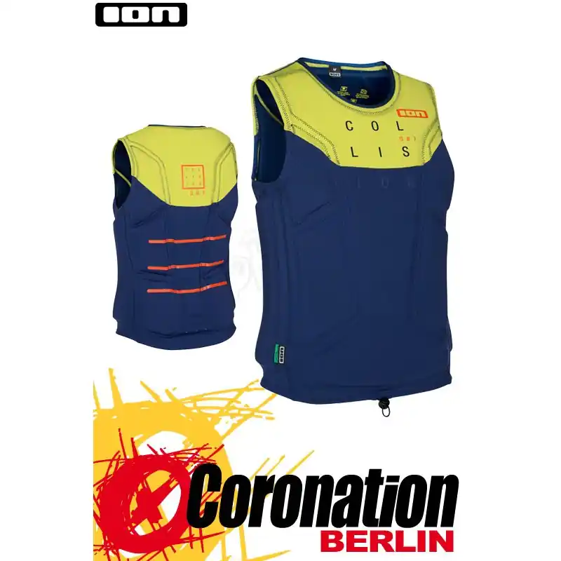 Sofort Bestellen ION Collision Vest AMP 2016 Prallschutzweste Blue/Yellow