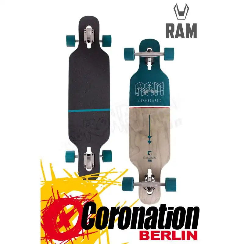 RAM Ciemah Mini Latigo Bay Green 36" Komplett Longboard Markenprodukt