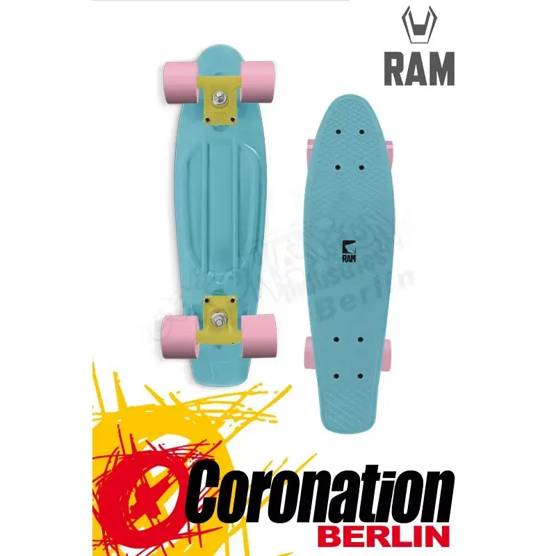 RAM Mini Cruiser 22" Piccolina blau Komplett Longboard Preisknaller