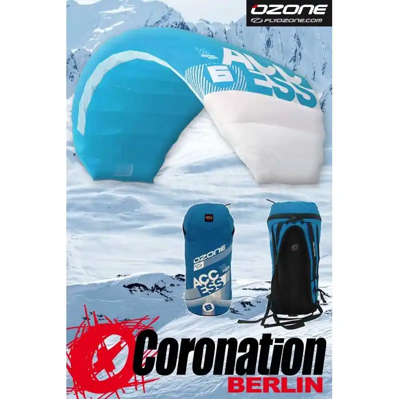 Top-Seller Ozone Access V6 Snowkite mit Bar 10m²