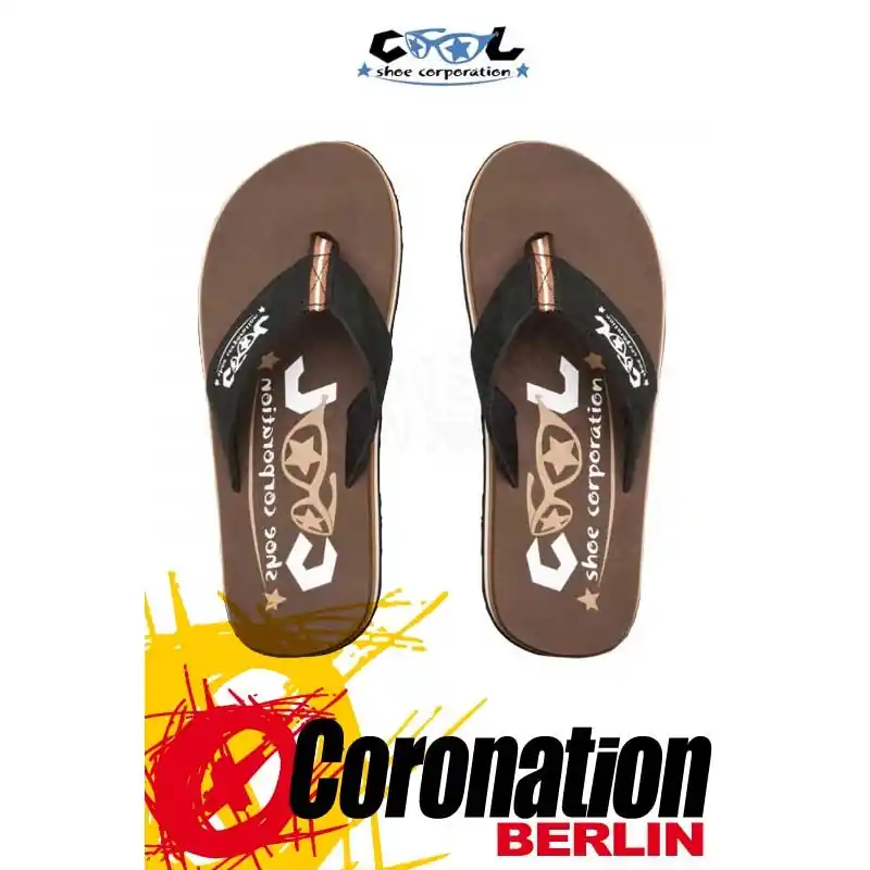 Beliebt Cool Shoes DELUXE chestnut Badelatschen Strand Sandalen