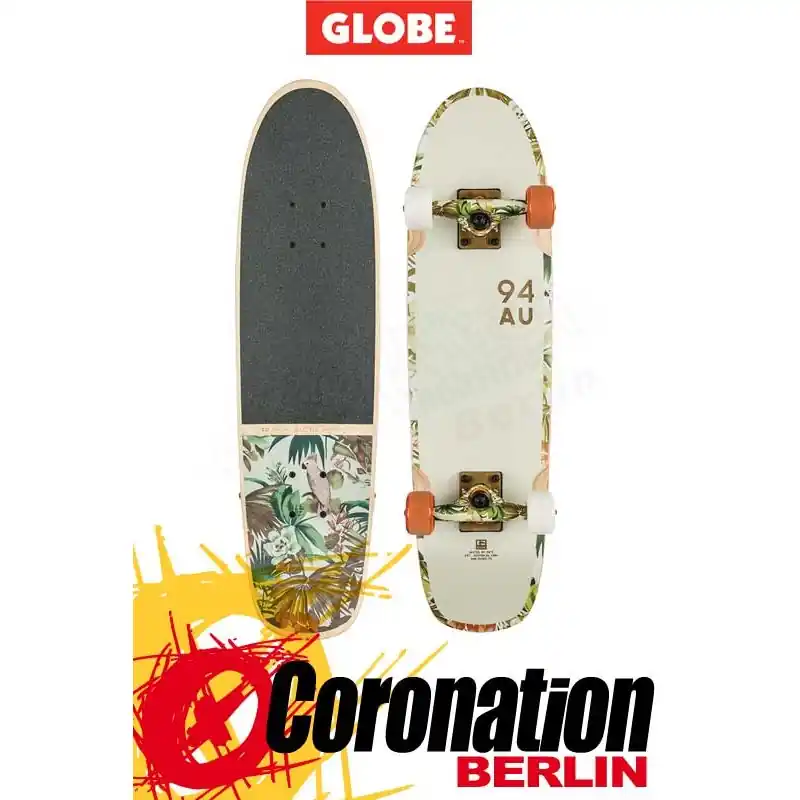 Billig GLOBE Bruiser 29" Longboard Off White/Jungle Komplett