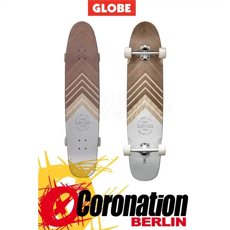 Echt Globe The Great Dane Walnut/Ash/White Longboard komplett